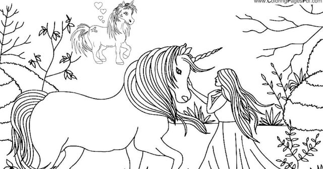 Unicorn girl coloring pages rcoloringpagespdf