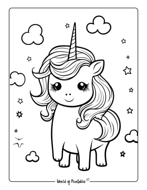 The best unicorn coloring pages for kids adults