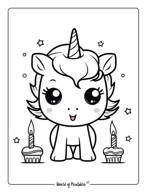 Happy birthday coloring pages