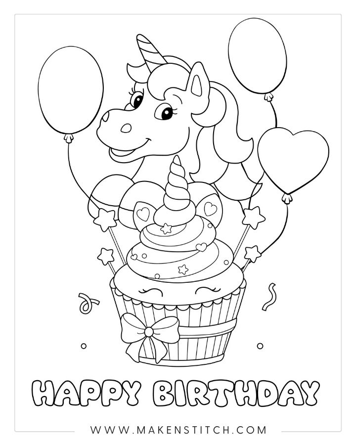 Free unicorn coloring pages for kids and adults