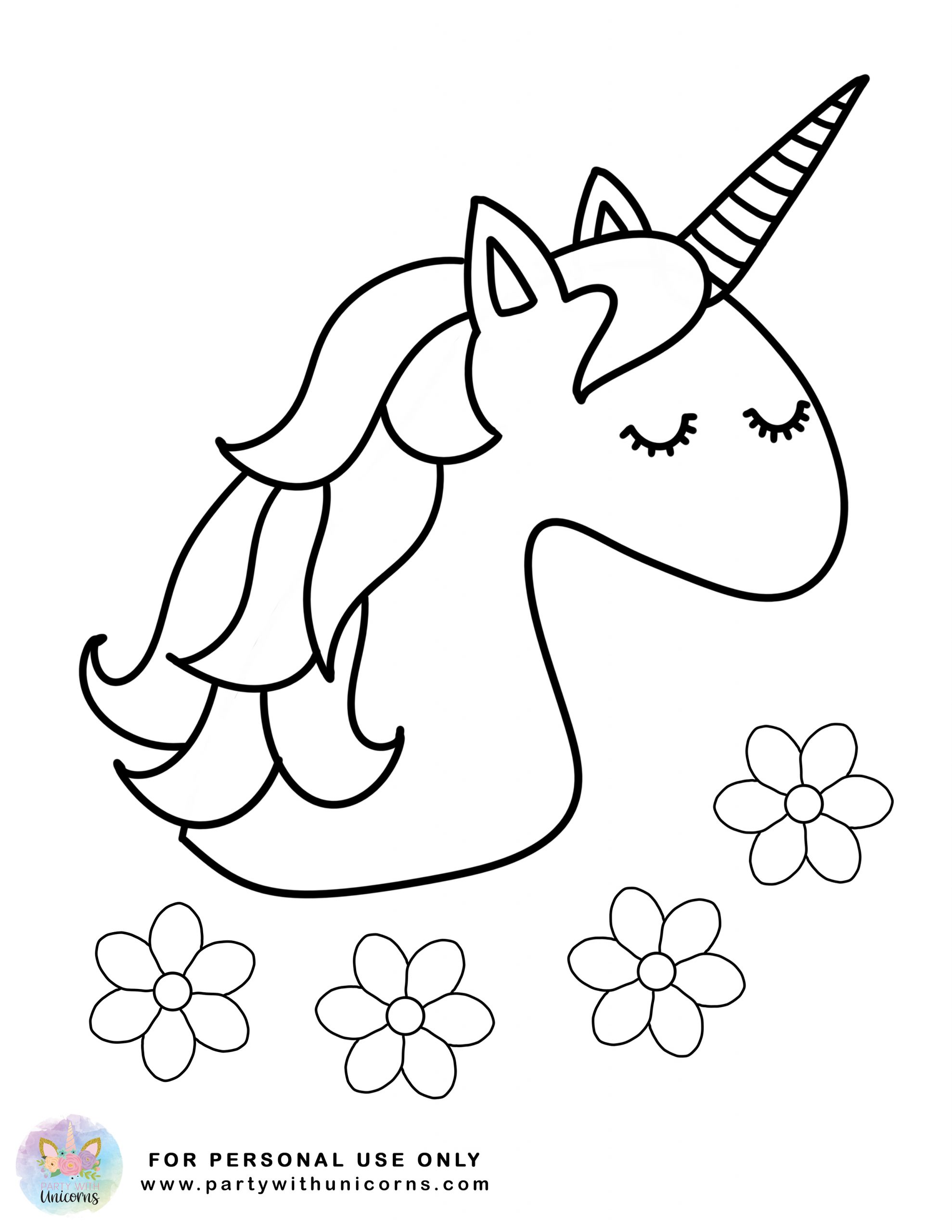 Unicorn coloring pages