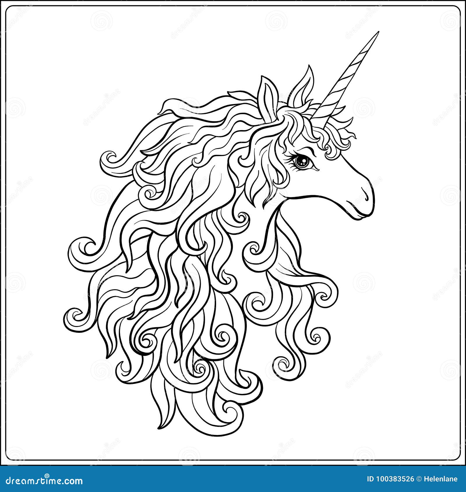 Unicorn outline stock illustrations â unicorn outline stock illustrations vectors clipart