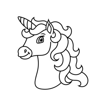 Unicorn head outline images â browse photos vectors and video