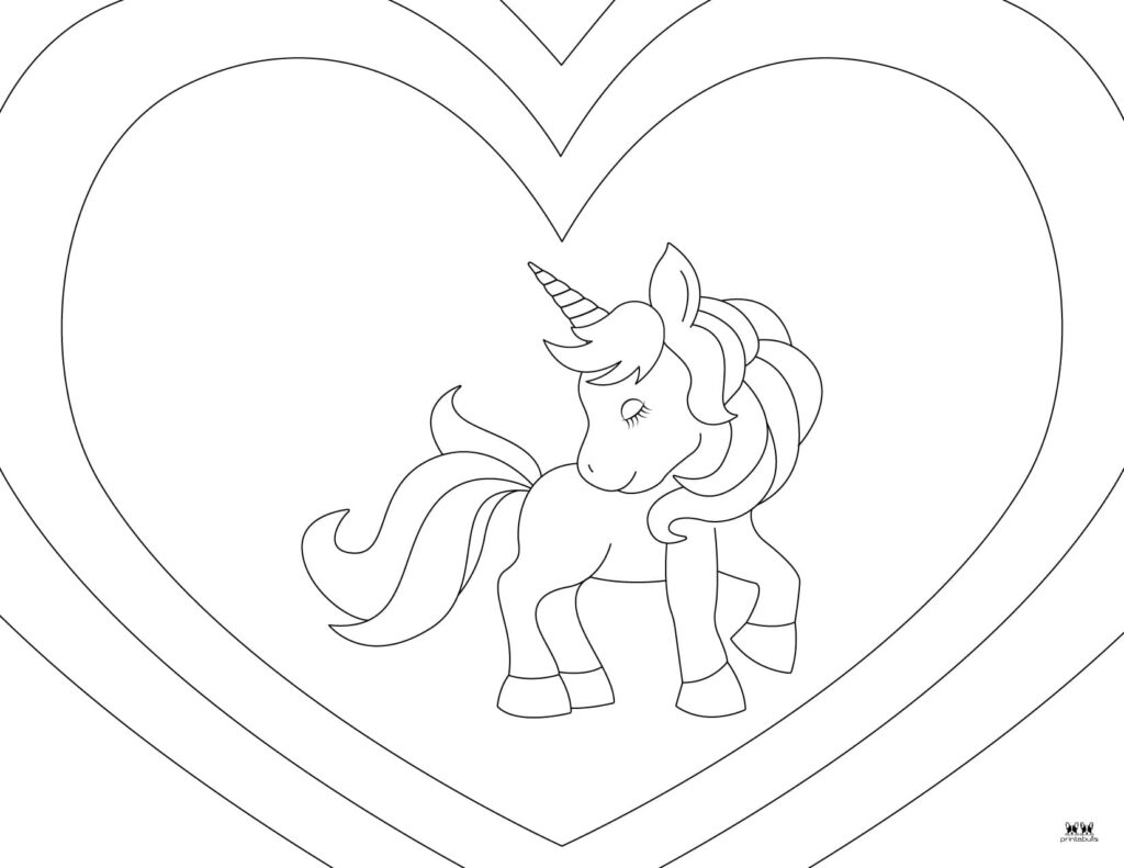 Unicorn coloring pages