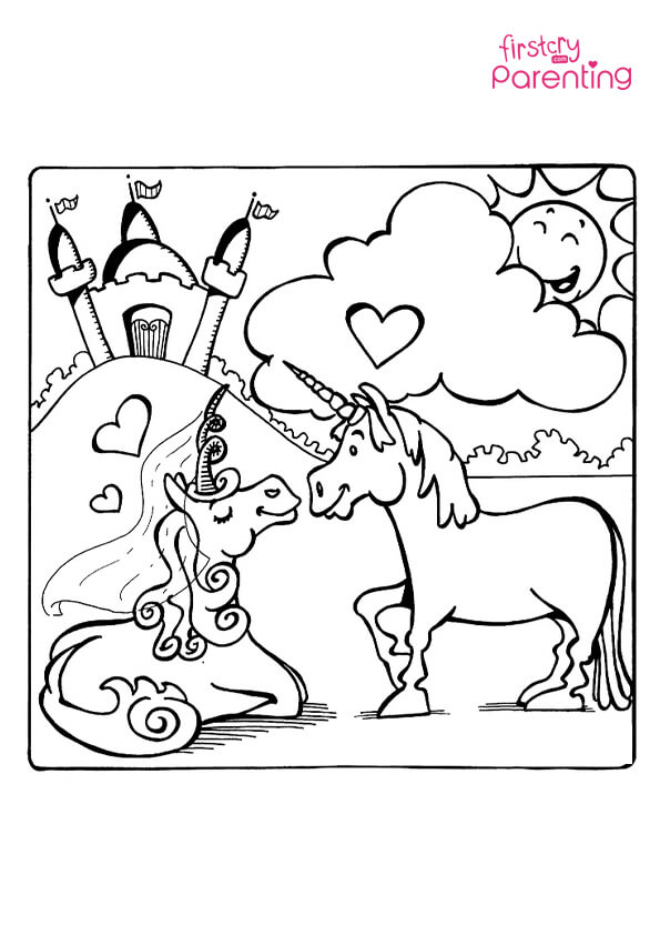Easy printable unicorn coloring pages for kids