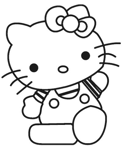 Free cat coloring pages for feline fans