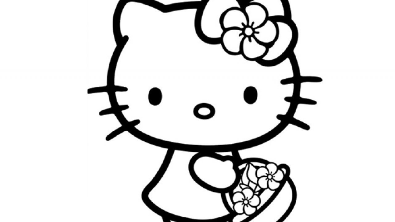 Hello kitty coloring pages free for kids
