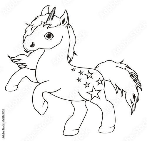 Aluminium prints horse animal cartoon stallion hooves neigh toy unirn horn stars wings magic fairy tale fiction fantasy magic loring
