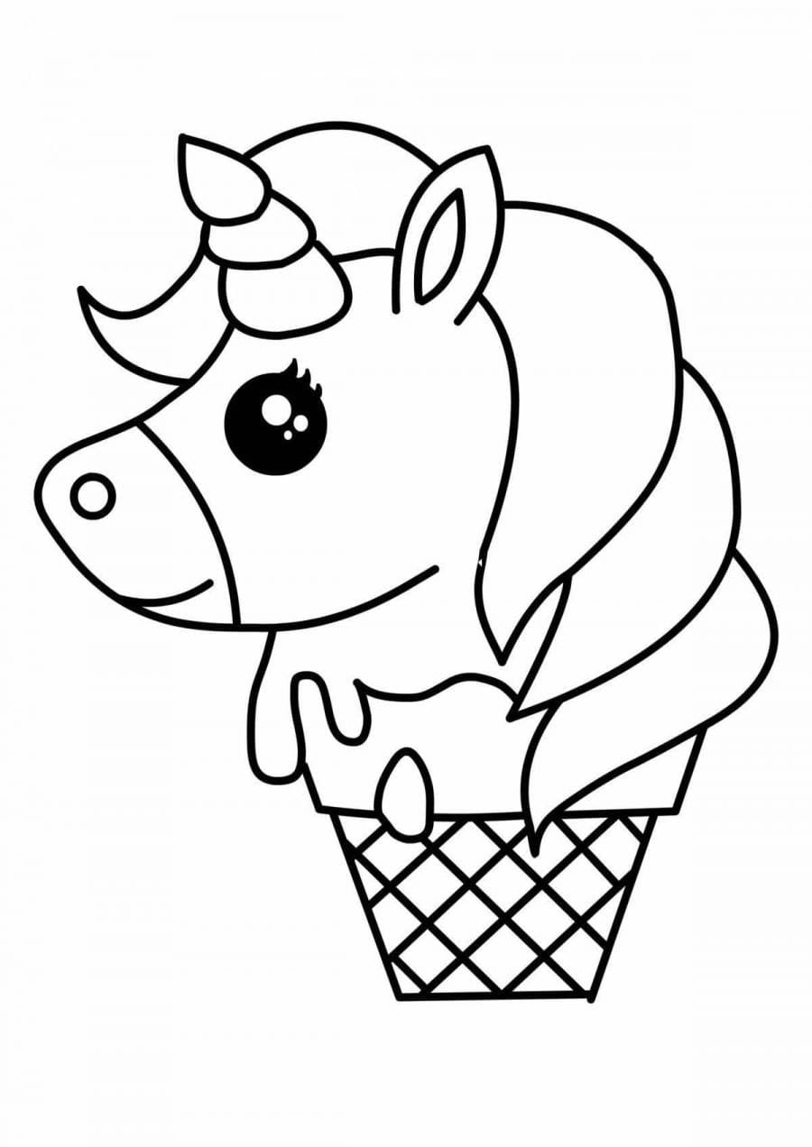 Unicorn cake coloring pages printable for free download