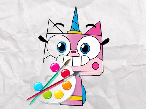 Play unicorn kitty coloring book free online