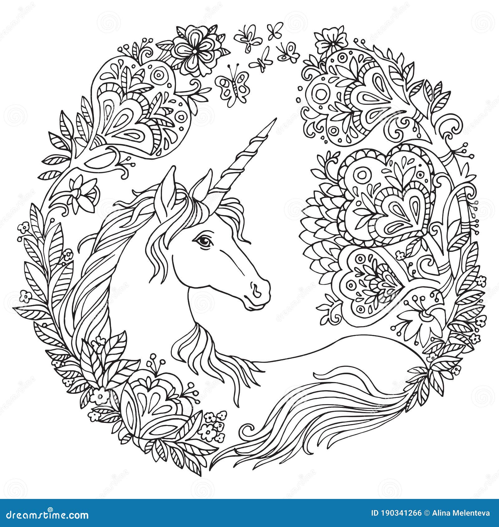 Unicorn mandala stock illustrations â unicorn mandala stock illustrations vectors clipart