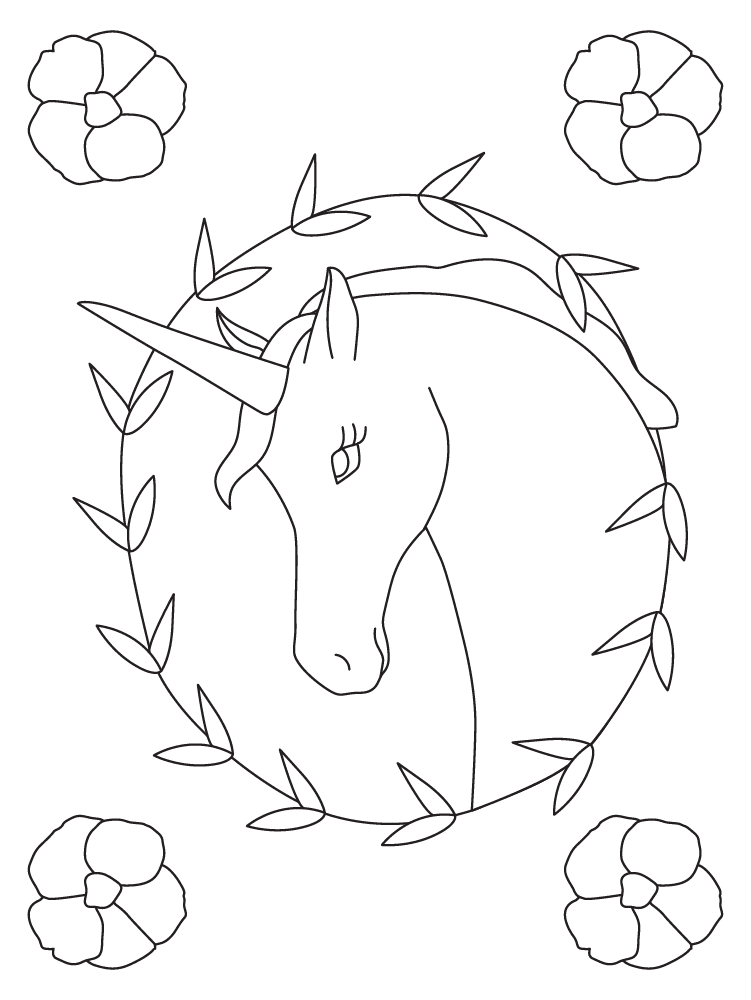 Free printable unicorn coloring pages