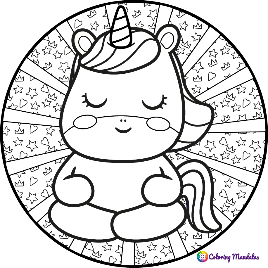 Unicorn mandala