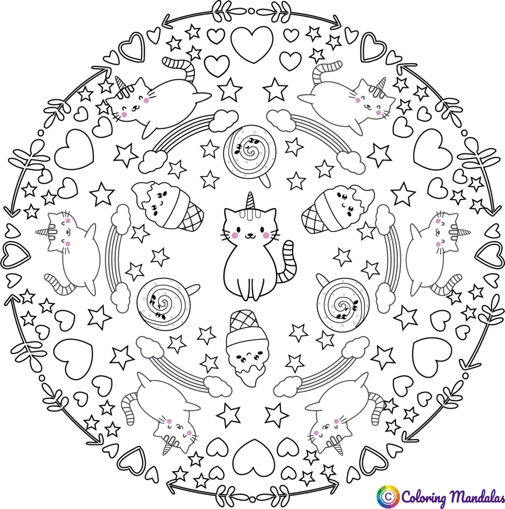 Unicorn mandala