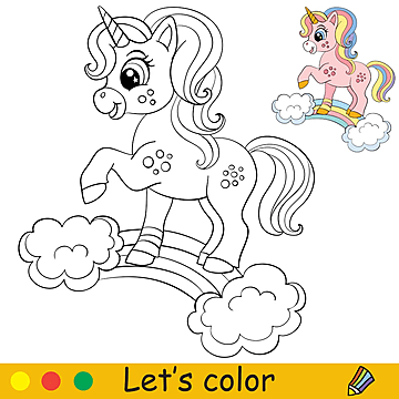 Unicorn standing vector art png images free download on