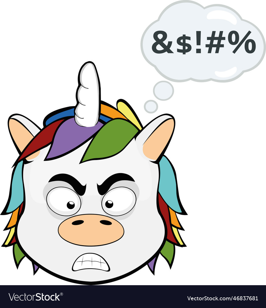 Bad unicorn vector images