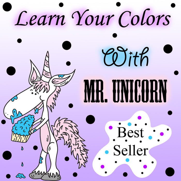Learn your cake frosting colors with mr unicorn preschool worksheet â dog and mouse pany
