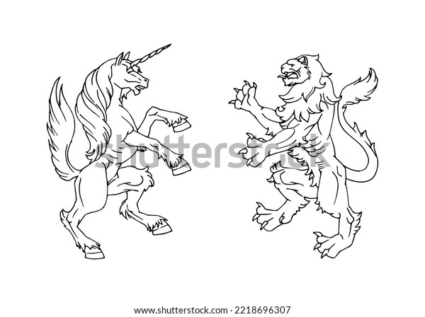 Unicorn fight images stock photos d objects vectors