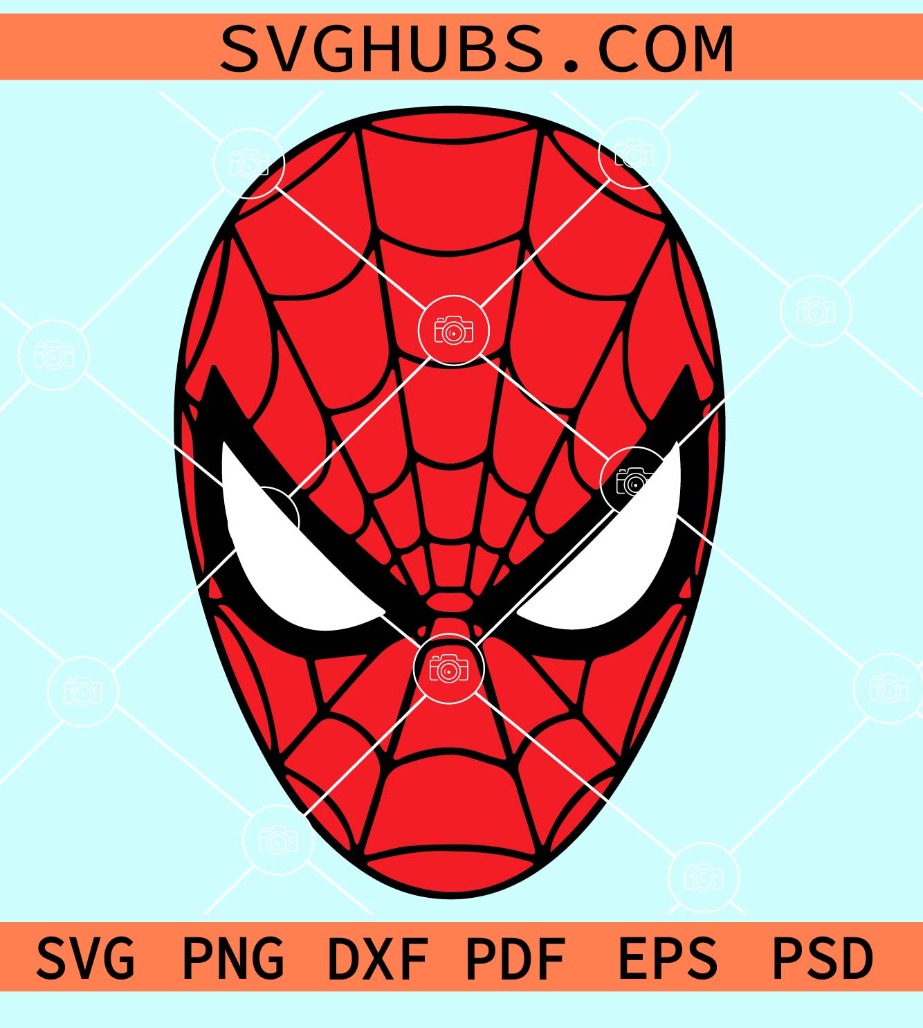 Spiderman head svg spiderman layered svg spiderman coloring pages spiderman clipart