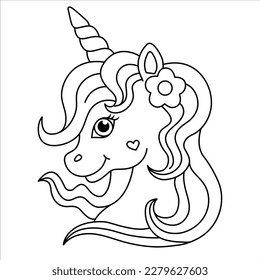 Unicorn head black images stock photos d objects vectors