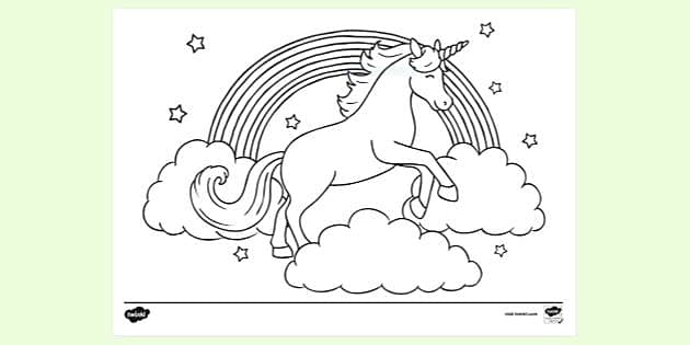 Unicorn colouring colouring sheets teacher made