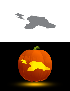 Free printable fantasy and science fiction pumpkin stencils page