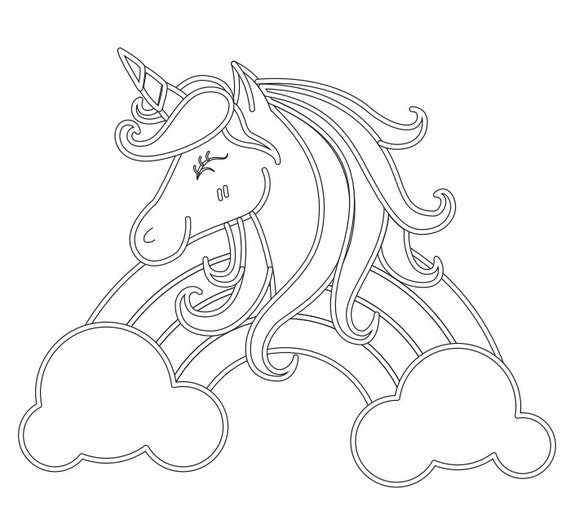Unicorn coloring pages coloring sheets girls birthday party activity preschool printable instant download