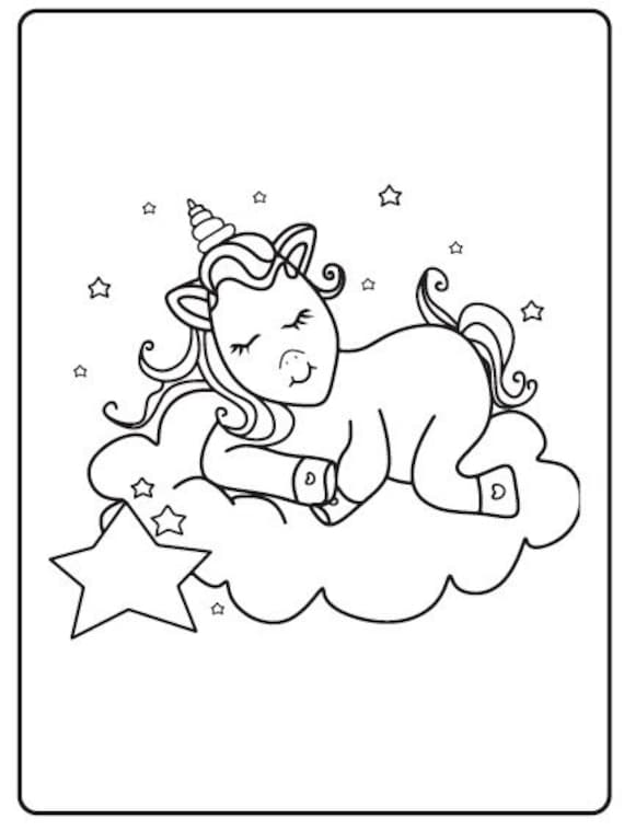 Unicorn coloring pages