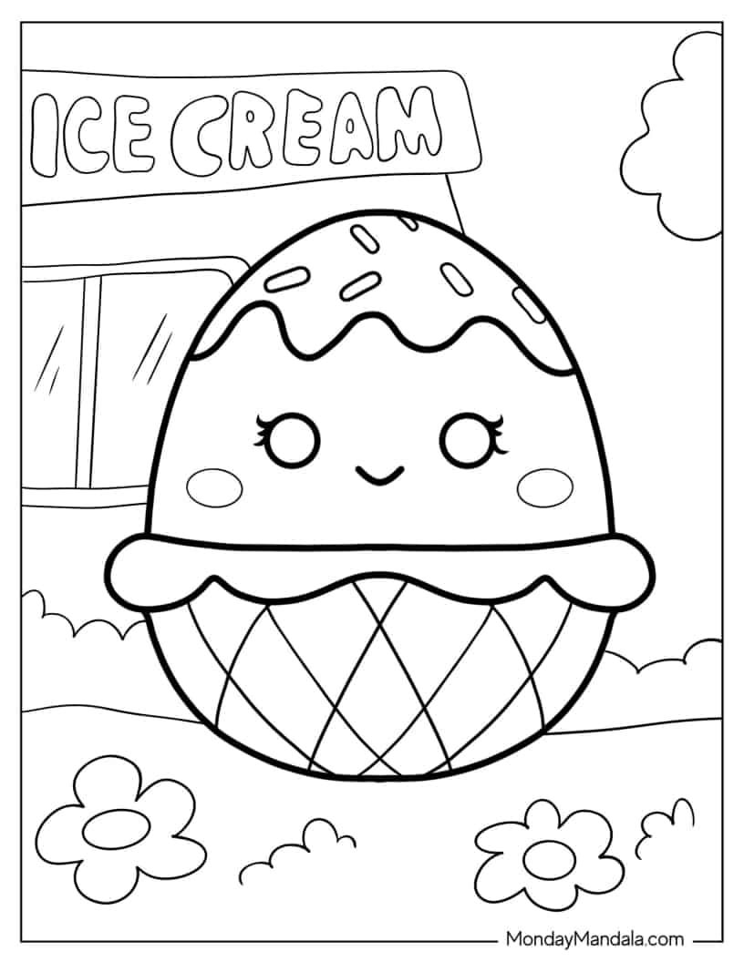 Squishmallow coloring pages free pdf printables coloring pages cute coloring pages unicorn coloring pages