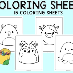Squishmallow coloring pages
