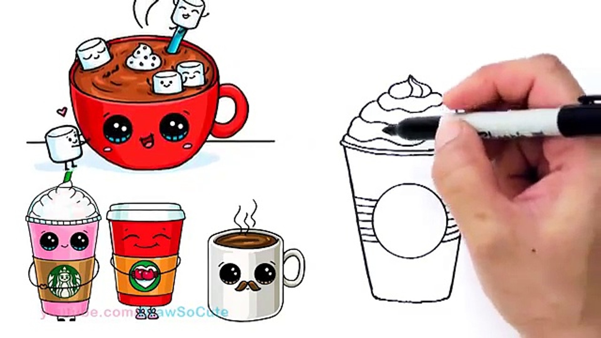 How to draw a starbucks unicorn frappuccinoâåç