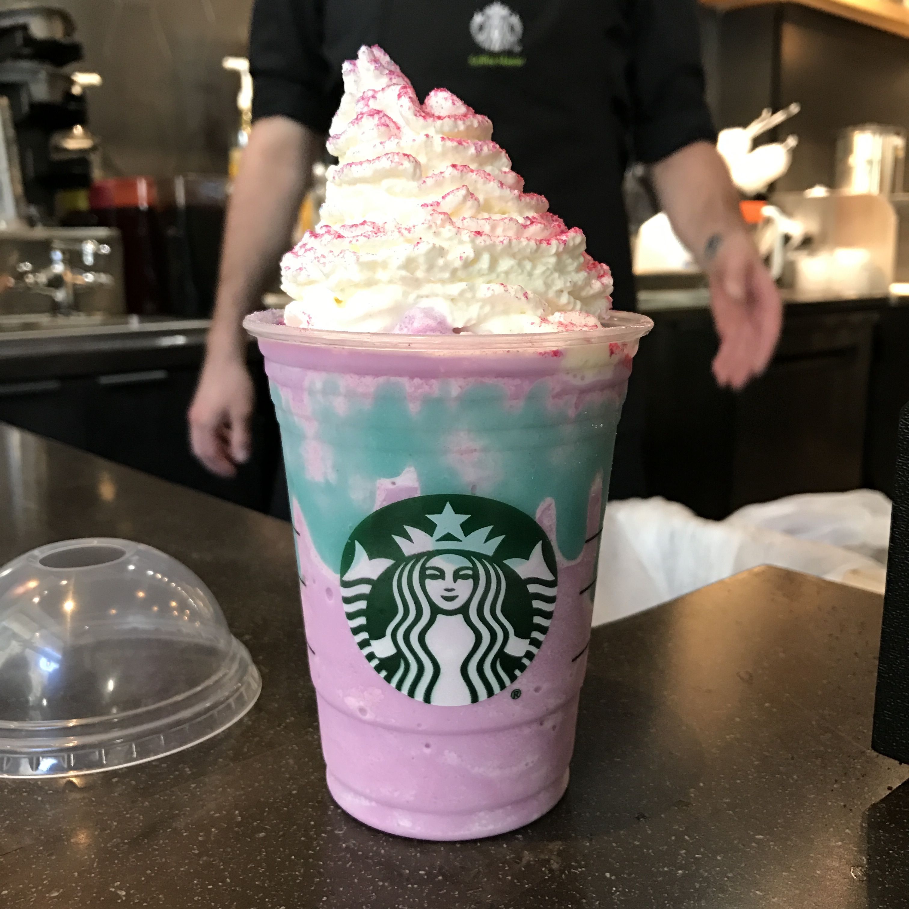 What does the unicorn frappuccino taste like
