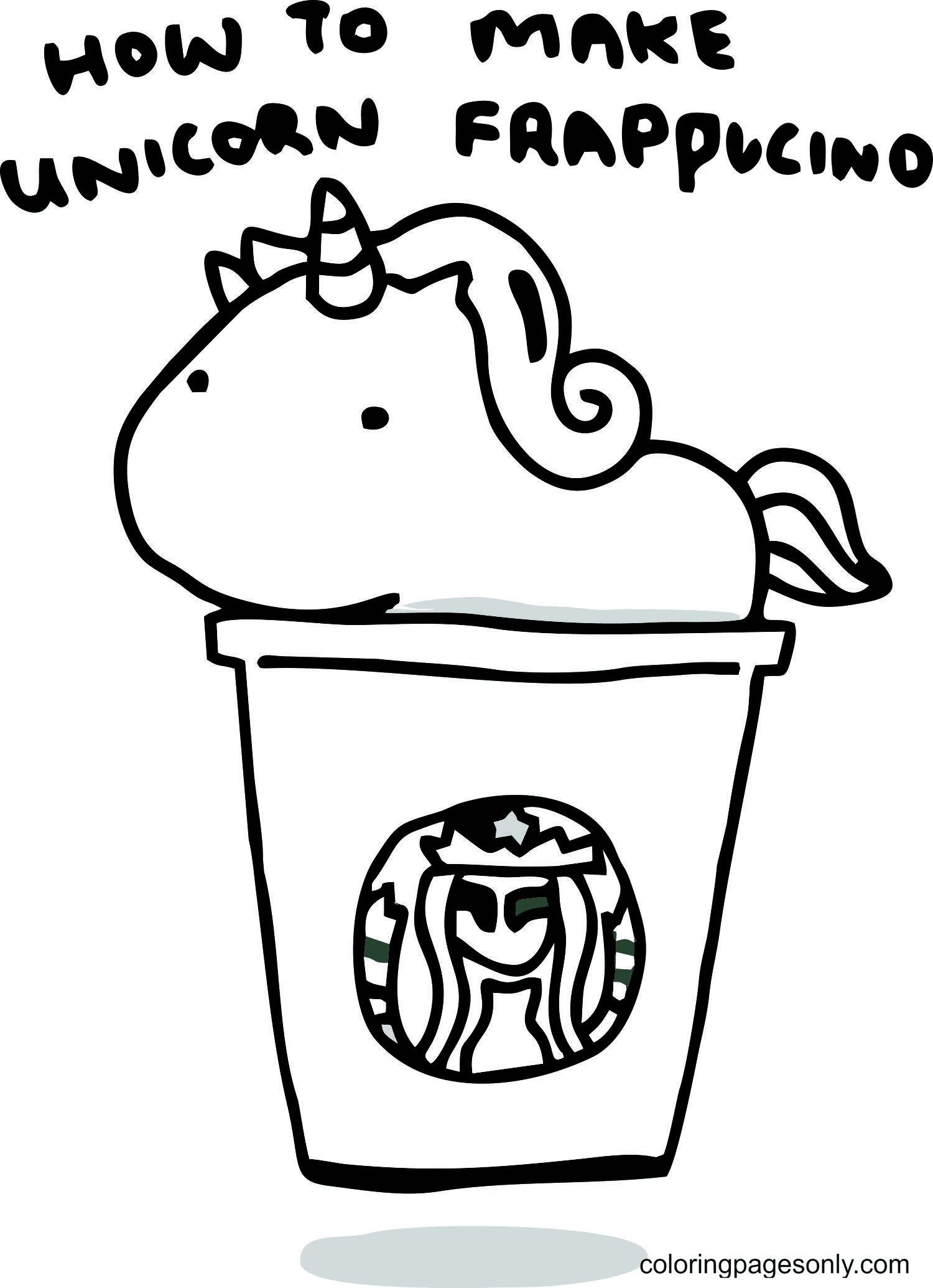 Starbucks coloring pages printable for free download