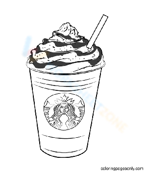 Free interactive printable starbucks coloring pages