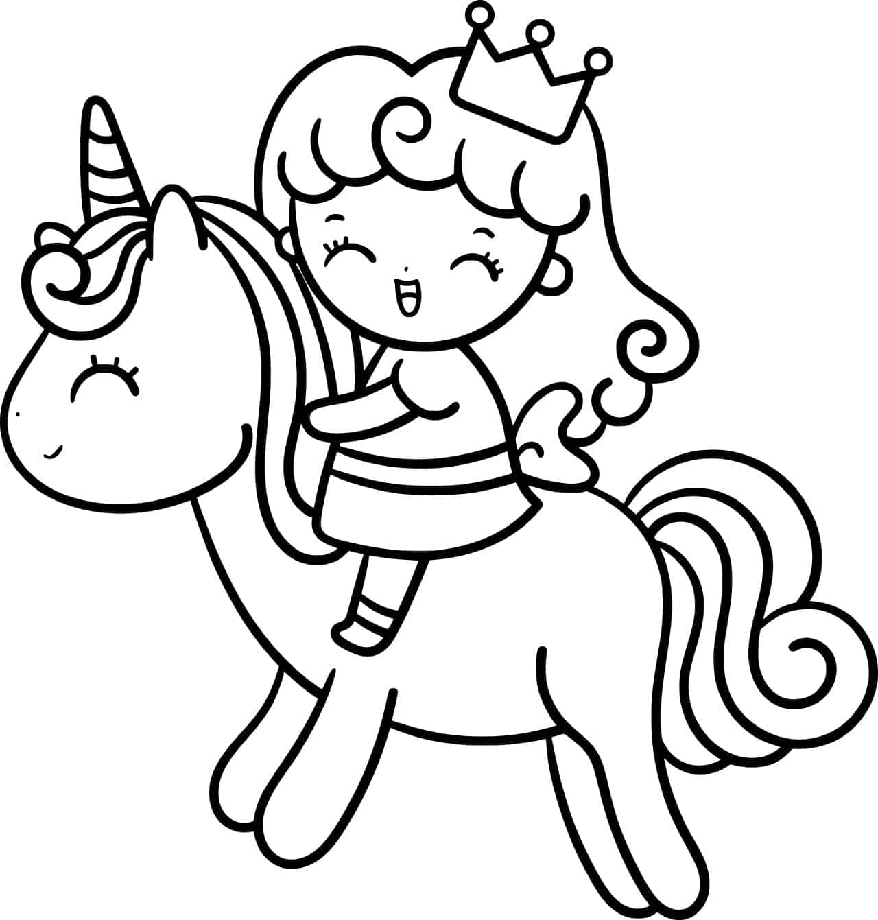 Download caption magical unicorn coloring picture