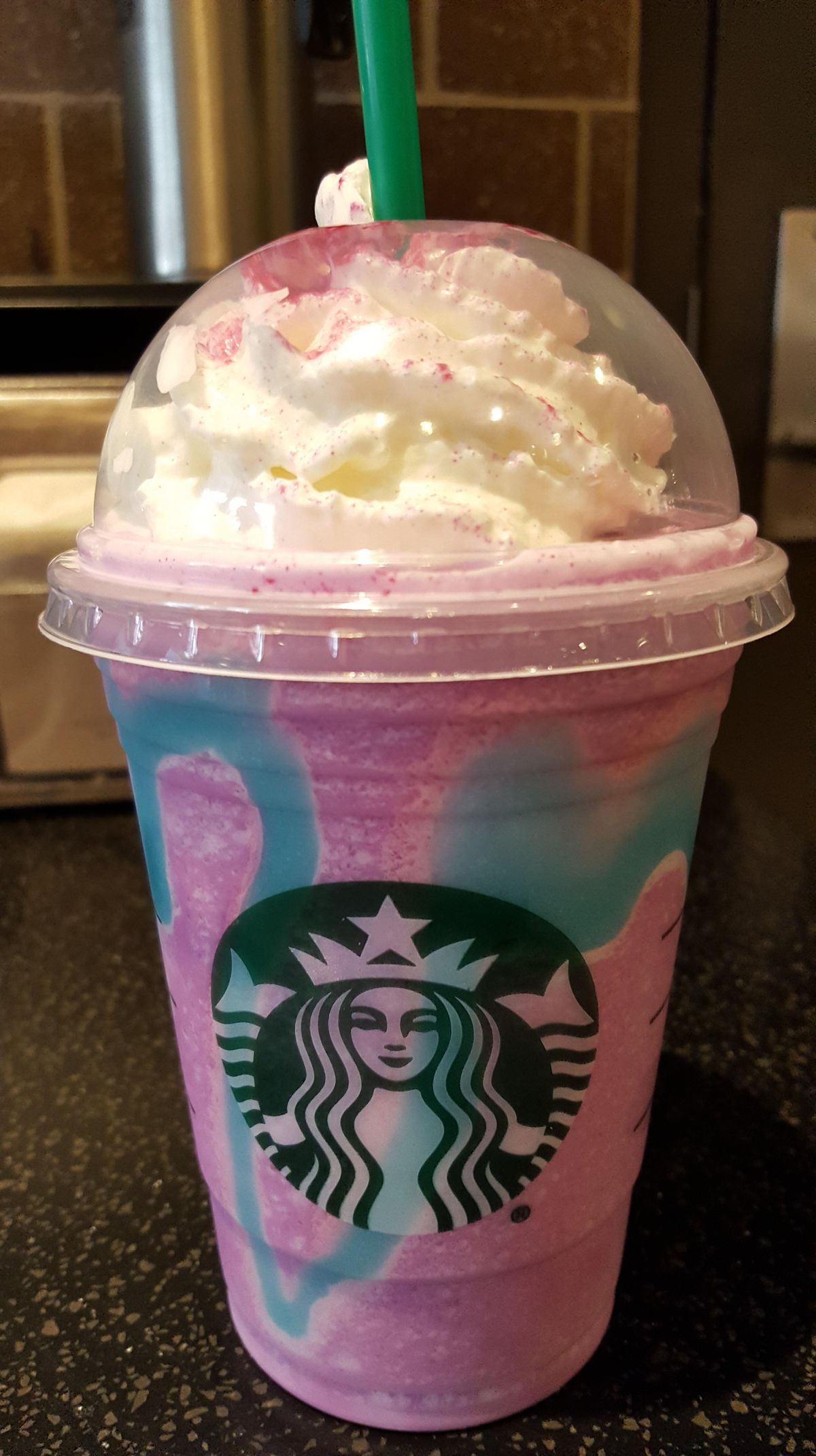Drinking the rainbow starbucks unicorn frappuccino may make you see stars the