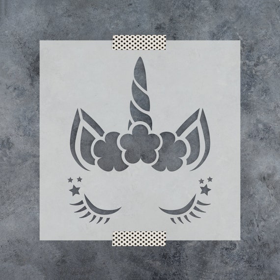 Unicorn head stencil unicorn stencil unicorn stencils for painting unicorn horn stencil unicorn head stencils