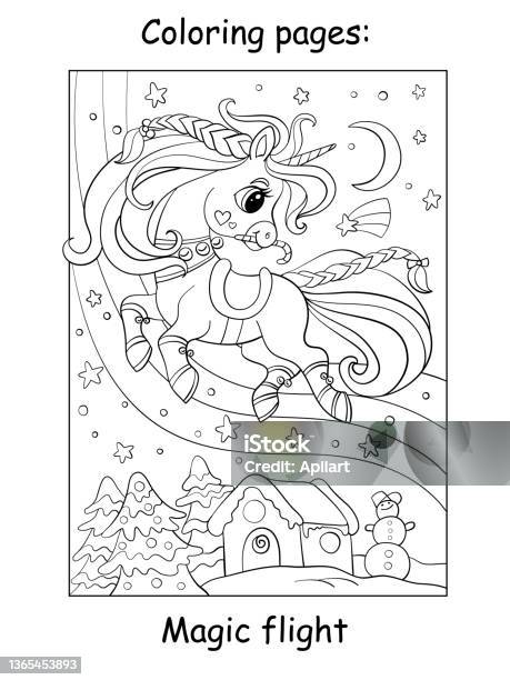 Fantasy winner trophy full with candy and stick candy learning and education coloring page illustration for adults and children outline style black and white drawing stock illustration