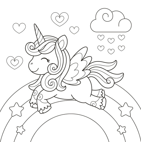 Thousand coloring page love royalty