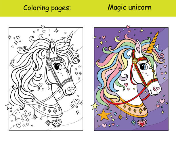 Unicorn games stock illustrations royalty