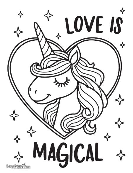Printable valentines day coloring pages