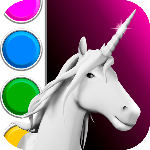 Unicorn d coloring book