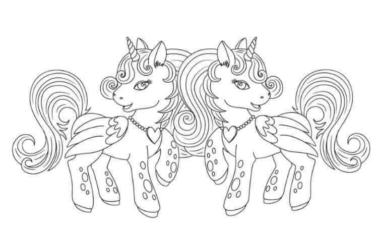Free unicorn and rainbow coloring pages and drawings rkidscoloringpage