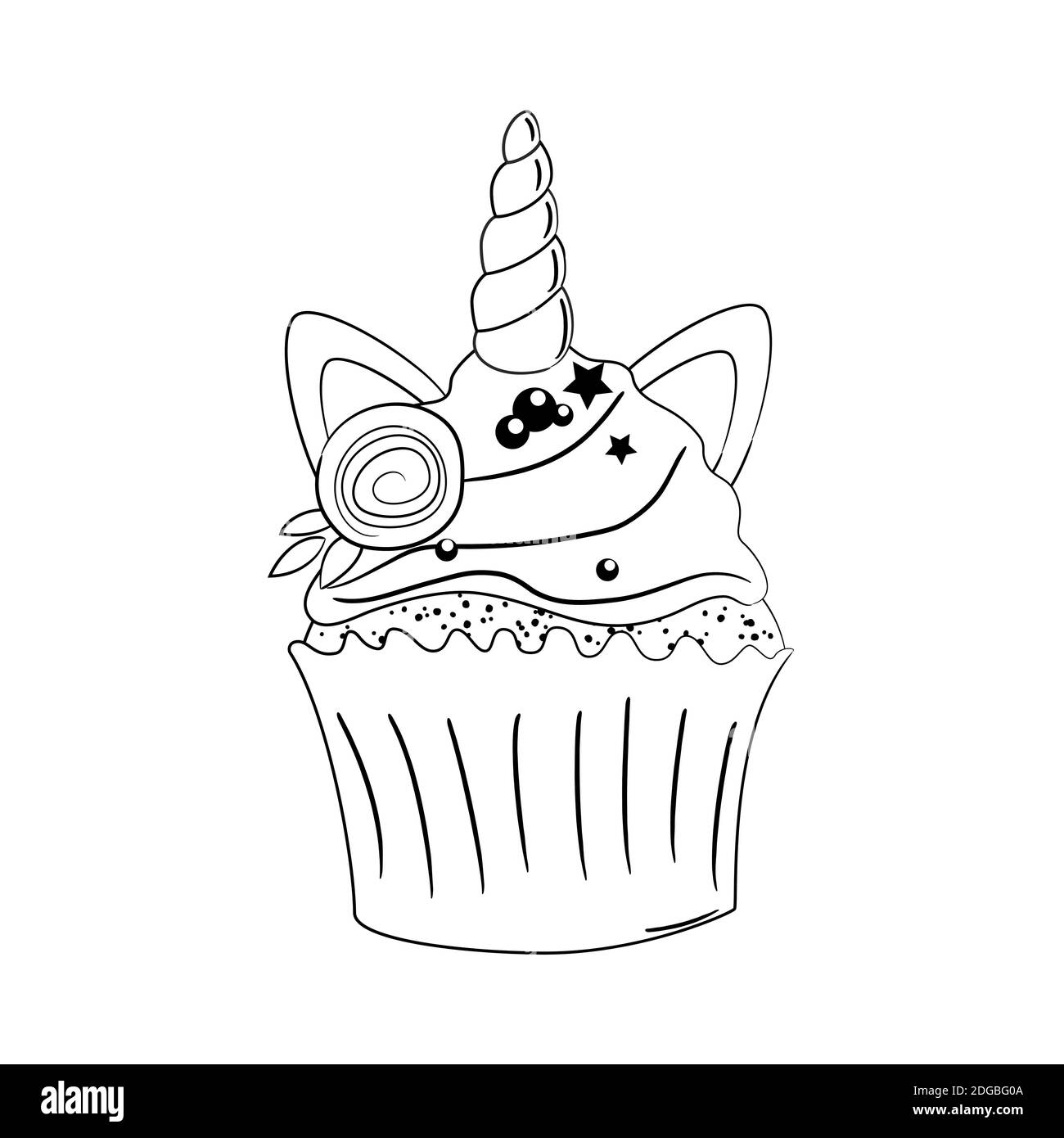 Rainbow cake black and white stock photos images