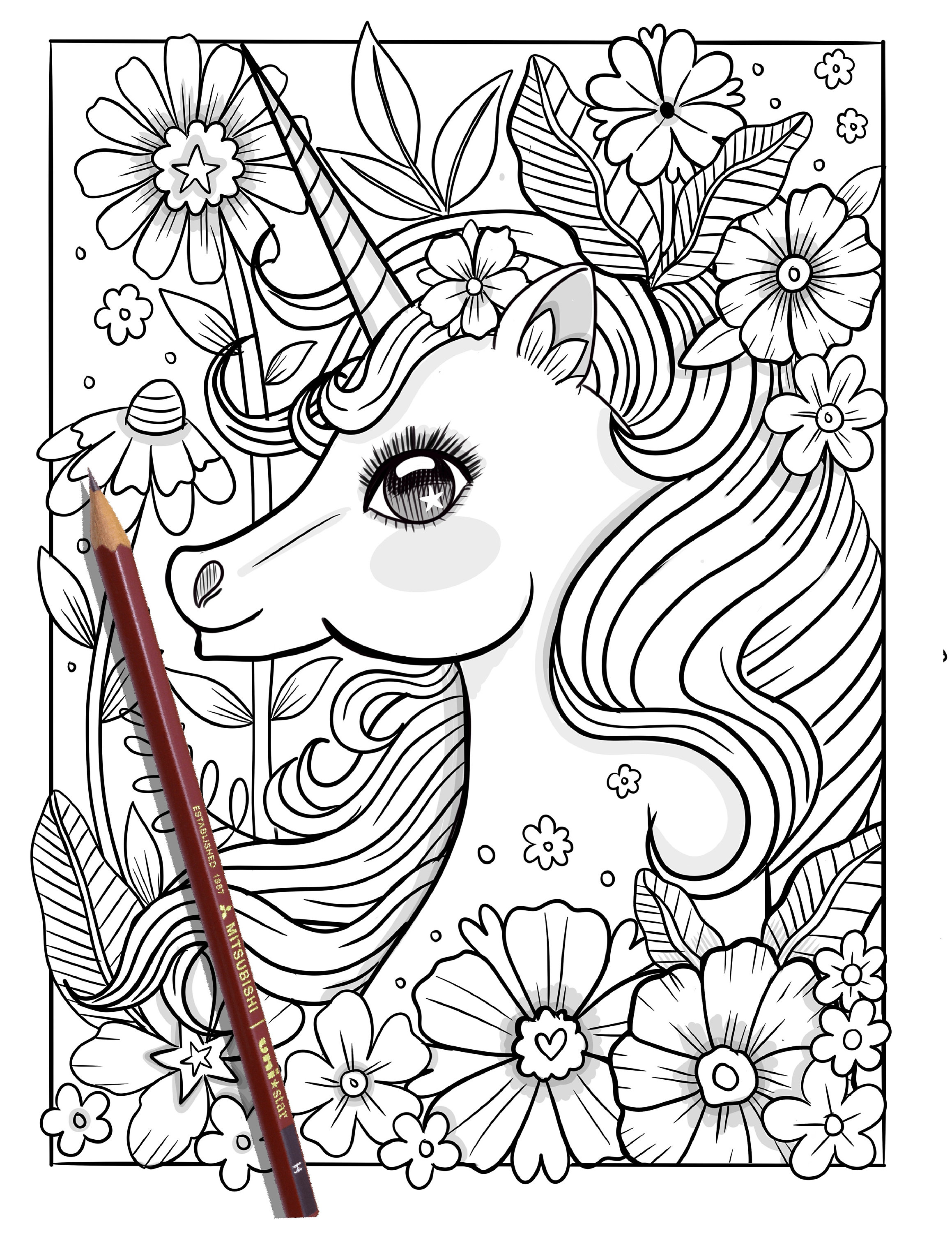 Unicornio dibujo para colorear unicornio dibujo para colorear unicornios para niãos pãgina unicornio para adultos