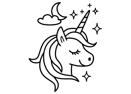 Dibujos de unicornios para colorear pintar descargar e imprimir