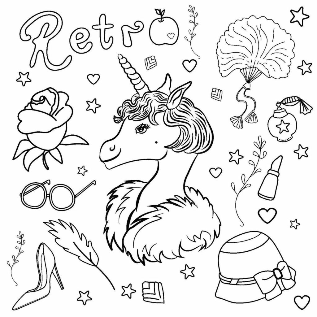 Dibujos de unicornio para colorear e imprimir gratis