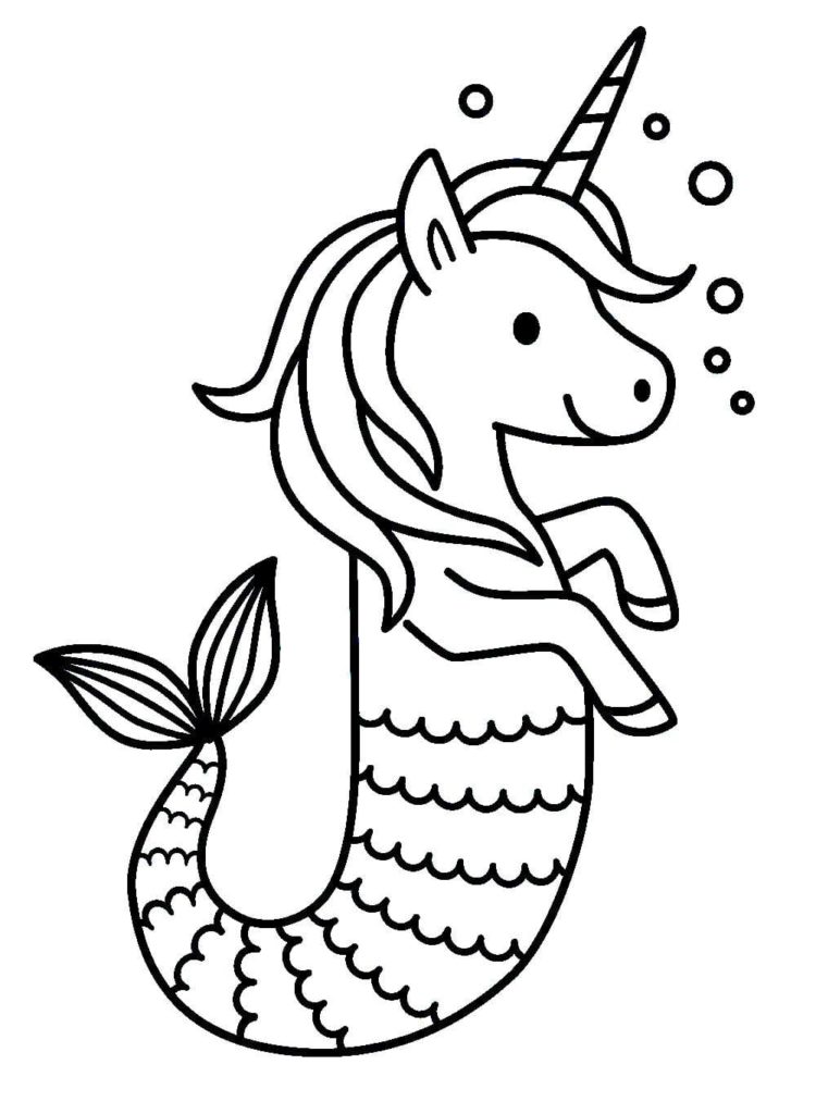 Dibujos de unicornio para colorear e imprimir gratis