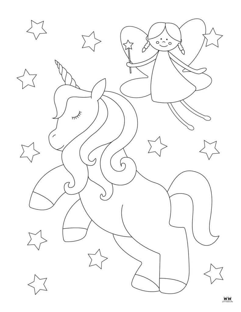 Unicorn coloring pages