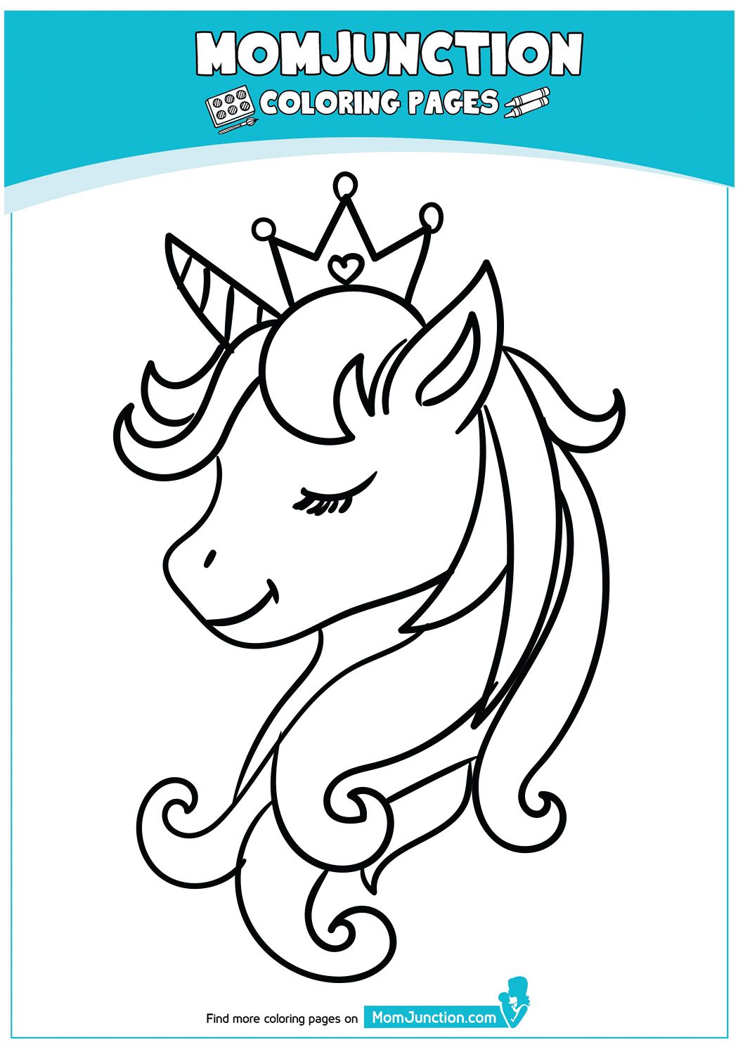Coloring page unicorn coloring pages coloring pages unicorn face